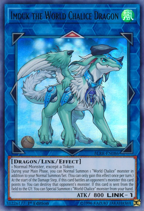 Imduk the World Chalice Dragon - BLRR-EN086 - Ultra Rare - 1st Edition available at 401 Games Canada