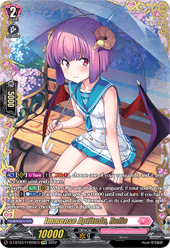 Immense Aptitude, Relie - D-LBT03/FFR09 - Double Frame Rare available at 401 Games Canada