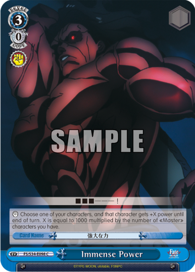 Immense Power - FS/S34-E098 - Common available at 401 Games Canada