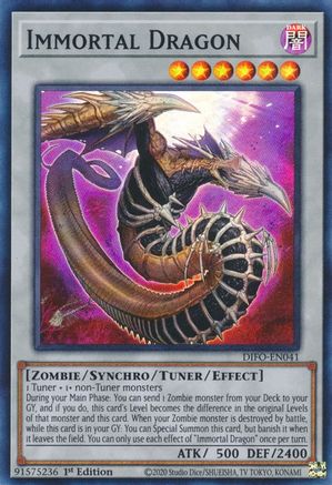 Immortal Dragon - DIFO-EN041 - Super Rare - 1st Edition available at 401 Games Canada