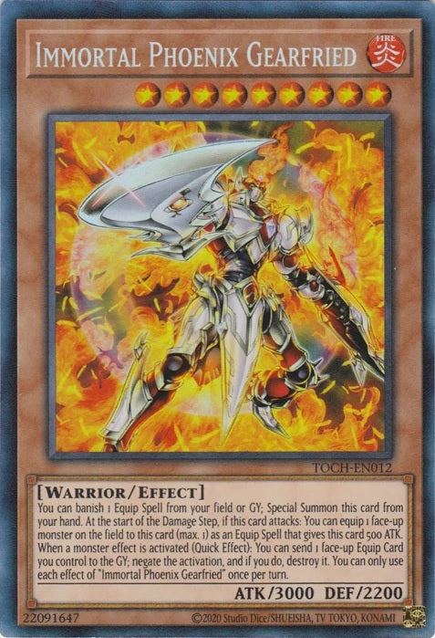Immortal Phoenix Gearfried - TOCH-EN012 - Collector's Rare - Unlimited available at 401 Games Canada