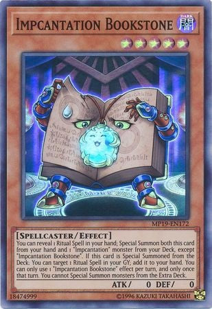 Impcantation Bookstone - MP19-EN172 - Super Rare - Unlimited available at 401 Games Canada