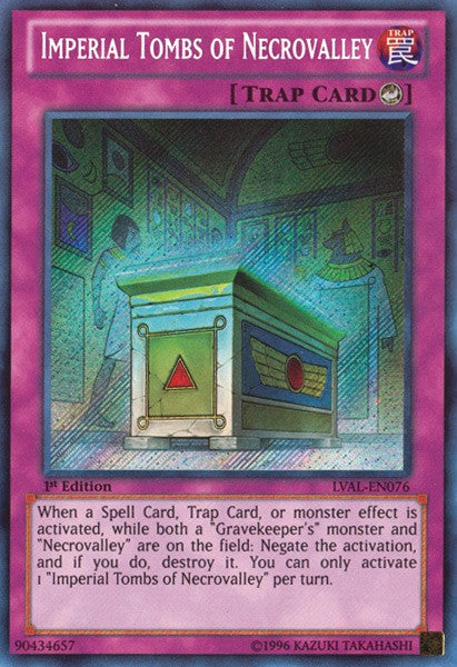 Imperial Tombs of Necrovalley - LVAL-EN076 - Secret Rare - 1st Edition available at 401 Games Canada
