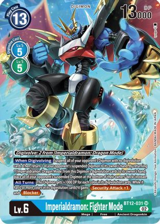 Imperialdramon: Fighter Mode (Alternate Art) - BT12-031 - Super Rare available at 401 Games Canada