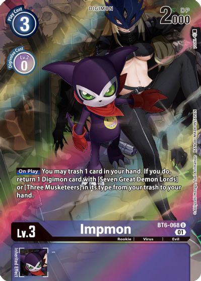 Impmon (Alternate Art) - BT6-068 - Uncommon available at 401 Games Canada