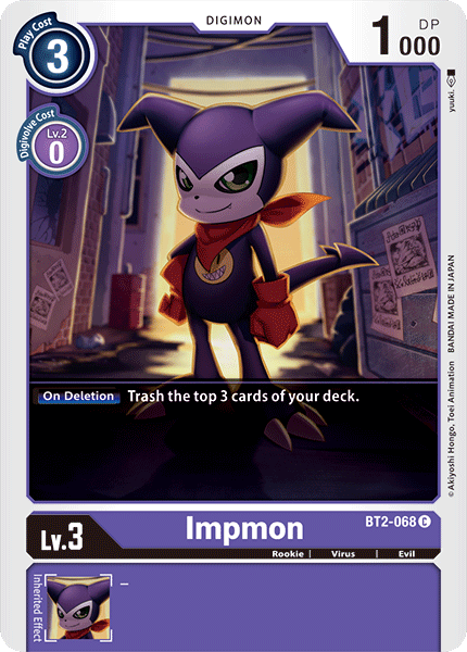 Impmon - BT2-068 - Common available at 401 Games Canada