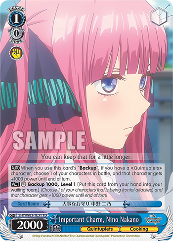 Important Charm, Nino Nakano - 5HY/W83-TE31 - Trial Deck available at 401 Games Canada