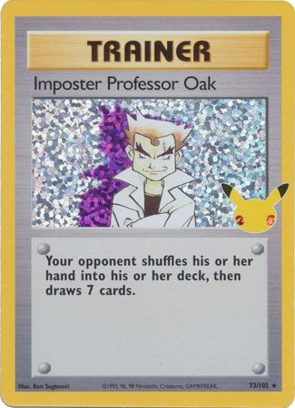 Imposter Professor Oak - 73/102 - Holo Rare (Classic Collection) available at 401 Games Canada