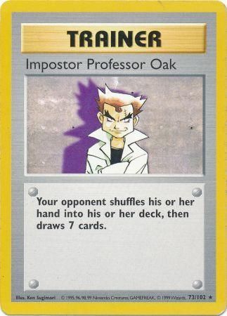 Impostor Professor Oak - 73/102 - Rare - Shadowless available at 401 Games Canada