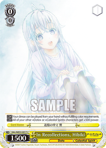 In Recollections, Hibiki - DAL/WE33-E017 - Common (Foil) available at 401 Games Canada