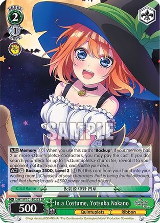 In a Costume, Yotsuba Nakano (SR) - 5HY/W101-E033S - Super Rare available at 401 Games Canada