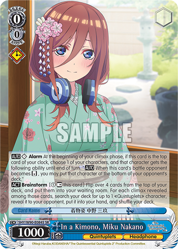 In a Kimono, Miku Nakano - 5HY/W90-E084S - Super Rare available at 401 Games Canada