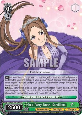 In a Party Dress, Sortiliena - SAO/S100-E037 - Uncommon available at 401 Games Canada