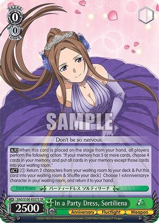 In a Party Dress, Sortiliena (SR) - SAO/S100-E037S - Super Rare available at 401 Games Canada