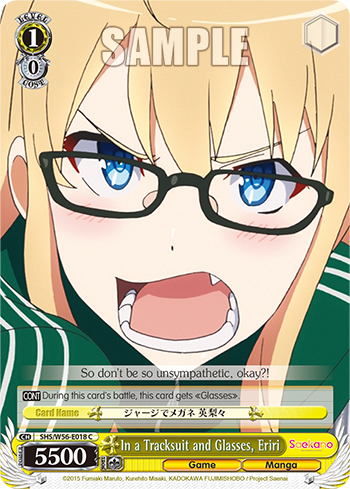 In a Tracksuit and Glasses, Eriri - SHS/W56-E018 - Common available at 401 Games Canada