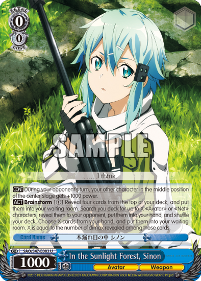 In the Sunlight Forest, Sinon - SAO/S47-E083 - Uncommon available at 401 Games Canada