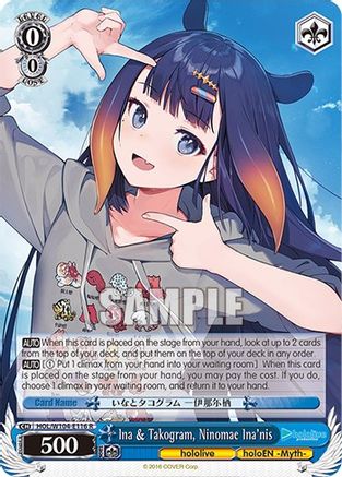 Ina & Takogram, Ninomae Ina’nis - HOL/W104-E116R - Rare available at 401 Games Canada