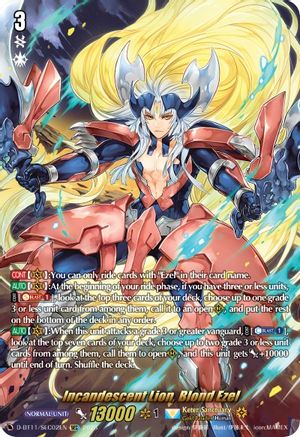 Incandescent Lion, Blond Ezel - D-BT11/SEC02EN - Secret Rare available at 401 Games Canada