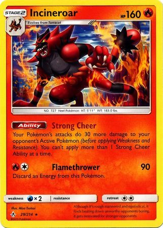 401 Games Canada - Incineroar - 29/214 - Rare 401 Games Canada - Incineroar - 29/214 - Rare