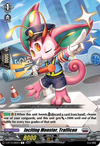 Inciting Monster, Trafficon - D-BT10/080 - Common available at 401 Games Canada