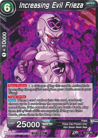 Increasing Evil Frieza - P-037 PR - Promo (Non-Foil) available at 401 Games Canada