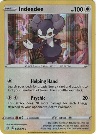 Indeedee - 056/072 - Holo Rare available at 401 Games Canada