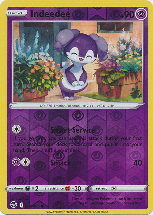 Indeedee - 086/195 - Common - Reverse Holo available at 401 Games Canada