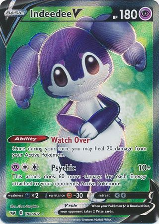 Indeedee V - 192/202 - Full Art Ultra Rare available at 401 Games Canada