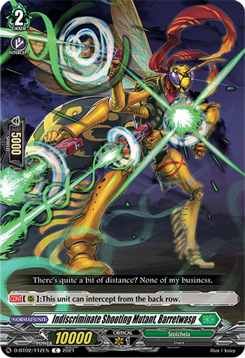 Indiscriminate Shooting Mutant, Barretwasp - D-BT02/112 - Common available at 401 Games Canada