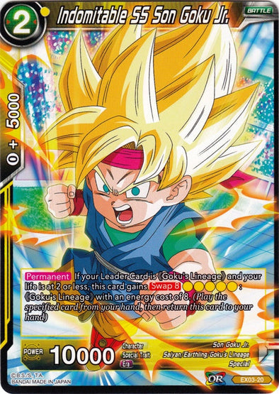 Indomitable SS Son Goku Jr. - EX03-20 - Expansion Rare available at 401 Games Canada