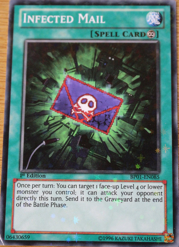 Infected Mail - BP01-EN085 - Starfoil Rare - 1st Edition available at 401 Games Canada