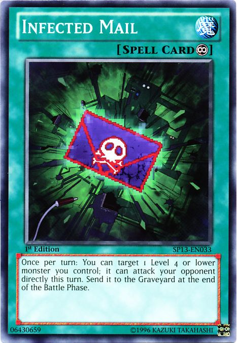 Infected Mail - SP13-EN033 - Starfoil Rare - 1st Edition available at 401 Games Canada