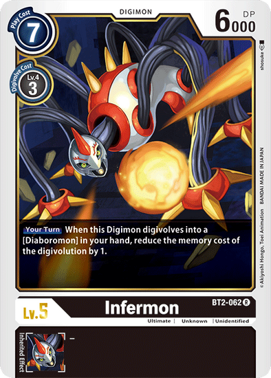 Infermon - BT2-062 - Rare available at 401 Games Canada