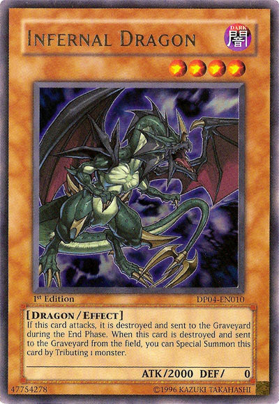 Infernal Dragon - DP04-EN010 - Ultra Rare - 1st Edition available at 401 Games Canada