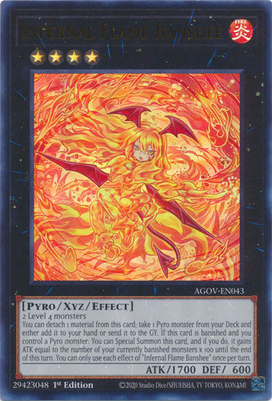 Infernal Flame Banshee - AGOV-EN043 - Ultra Rare - 1st Edition available at 401 Games Canada