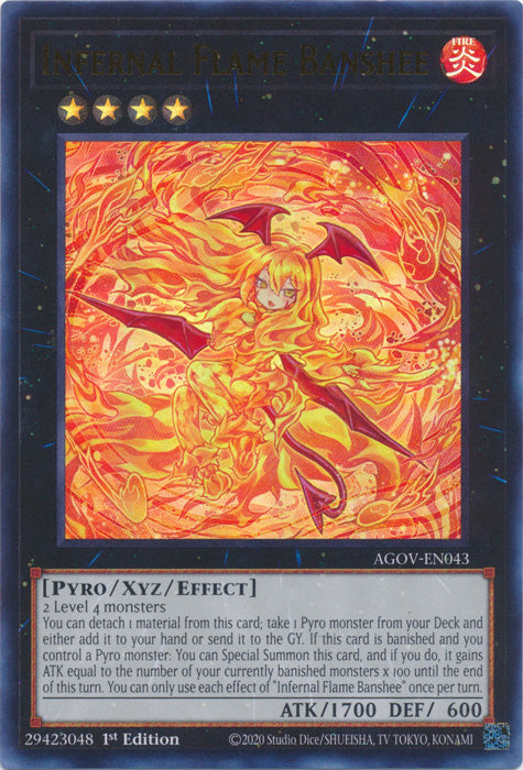 Infernal Flame Banshee - AGOV-EN043 - Ultra Rare - 1st Edition available at 401 Games Canada