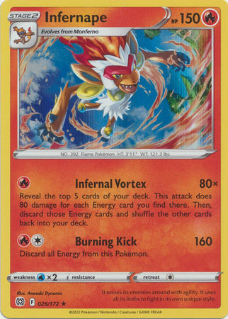 Infernape - 026/172 - Holo Rare available at 401 Games Canada