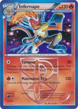 Infernape - 17/135 - Holo Rare available at 401 Games Canada