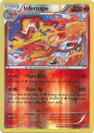 Infernape - 20/114 - Holo Rare - Reverse Holo available at 401 Games Canada