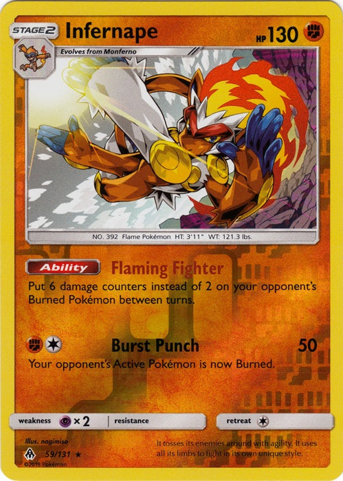 Infernape - 59/131 - Holo Rare - Reverse Holo available at 401 Games Canada