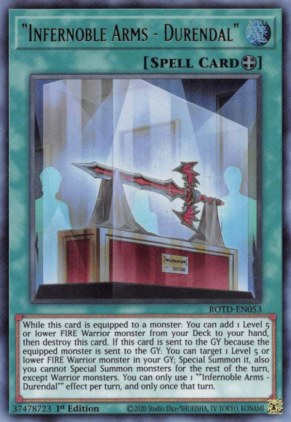 "Infernoble Arms - Durendal" - ROTD-EN053 - Ultra Rare - 1st Edition available at 401 Games Canada