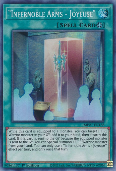 "Infernoble Arms - Joyeuse" - MP21-EN138 - Super Rare - 1st Edition available at 401 Games Canada