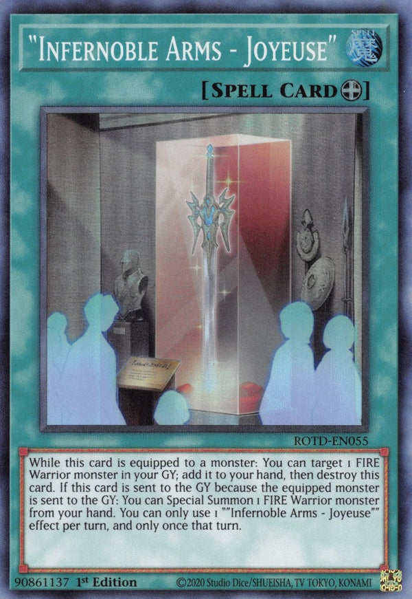 "Infernoble Arms - Joyeuse" - ROTD-EN055 - Super Rare - 1st Edition available at 401 Games Canada