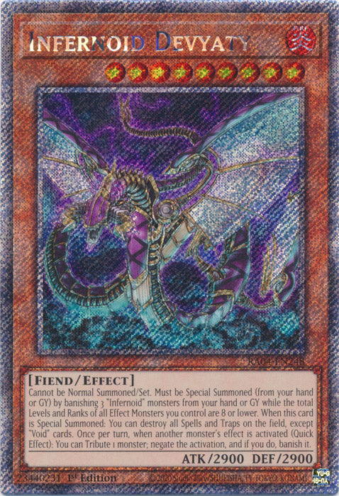 Infernoid Devyaty (Platinum Secret Rare) - RA04-EN248 - Platinum Secret Rare - 1st Edition