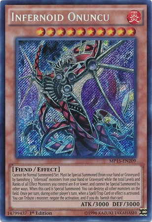 Infernoid Onuncu - MP15-EN209 - Secret Rare - 1st Edition available at 401 Games Canada