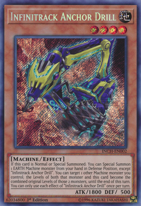 Infinitrack Anchor Drill - INCH-EN002 - Secret Rare - 1st Edition available at 401 Games Canada