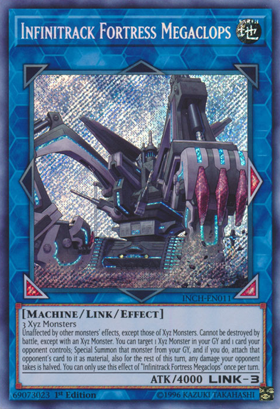 Infinitrack Fortress Megaclops - INCH-EN011 - Secret Rare - 1st Edition available at 401 Games Canada