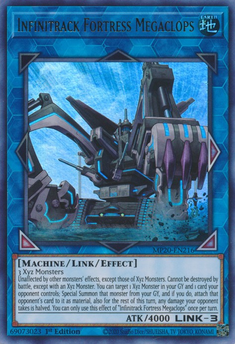 Infinitrack Fortress Megaclops - MP20-EN216 - Ultra Rare - 1st Edition available at 401 Games Canada