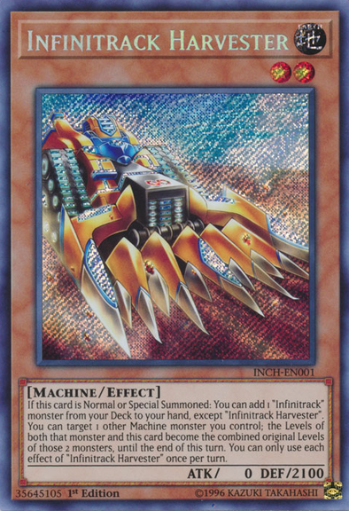 Infinitrack Harvester - INCH-EN001 - Secret Rare - 1st Edition available at 401 Games Canada