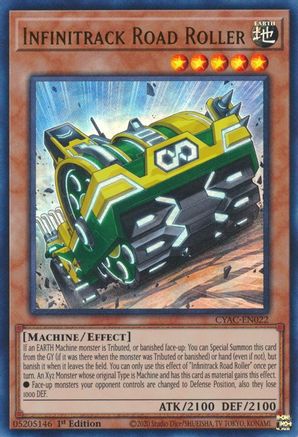 Infinitrack Road Roller - CYAC-EN022 - Ultra Rare - 1st Edition available at 401 Games Canada